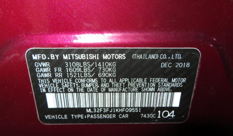 Mitsubishi Mirage G4 2019 FWD full